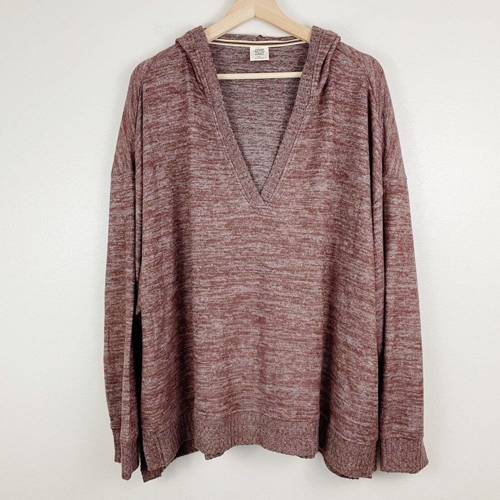 NWOT Matilda Jane Good Hart GH Pebble Creek Marled Tunic Hoodie Soft Size XXL 2X